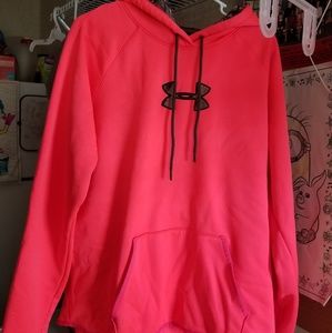 PINK AND CAMO UNDER ARMOUR HOODIE